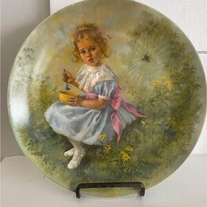 Vintage Collectors Reco Plate with Little Miss Muffet
